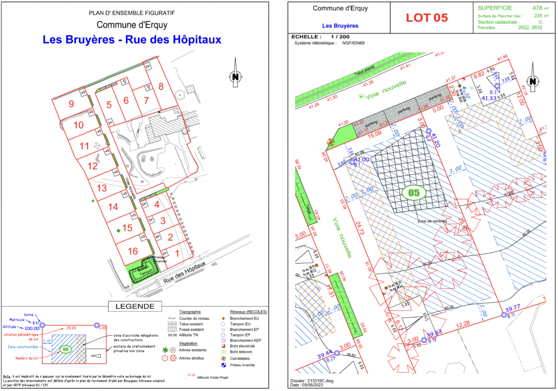 terrain en vente sur Erquy (22430) - Plus de details